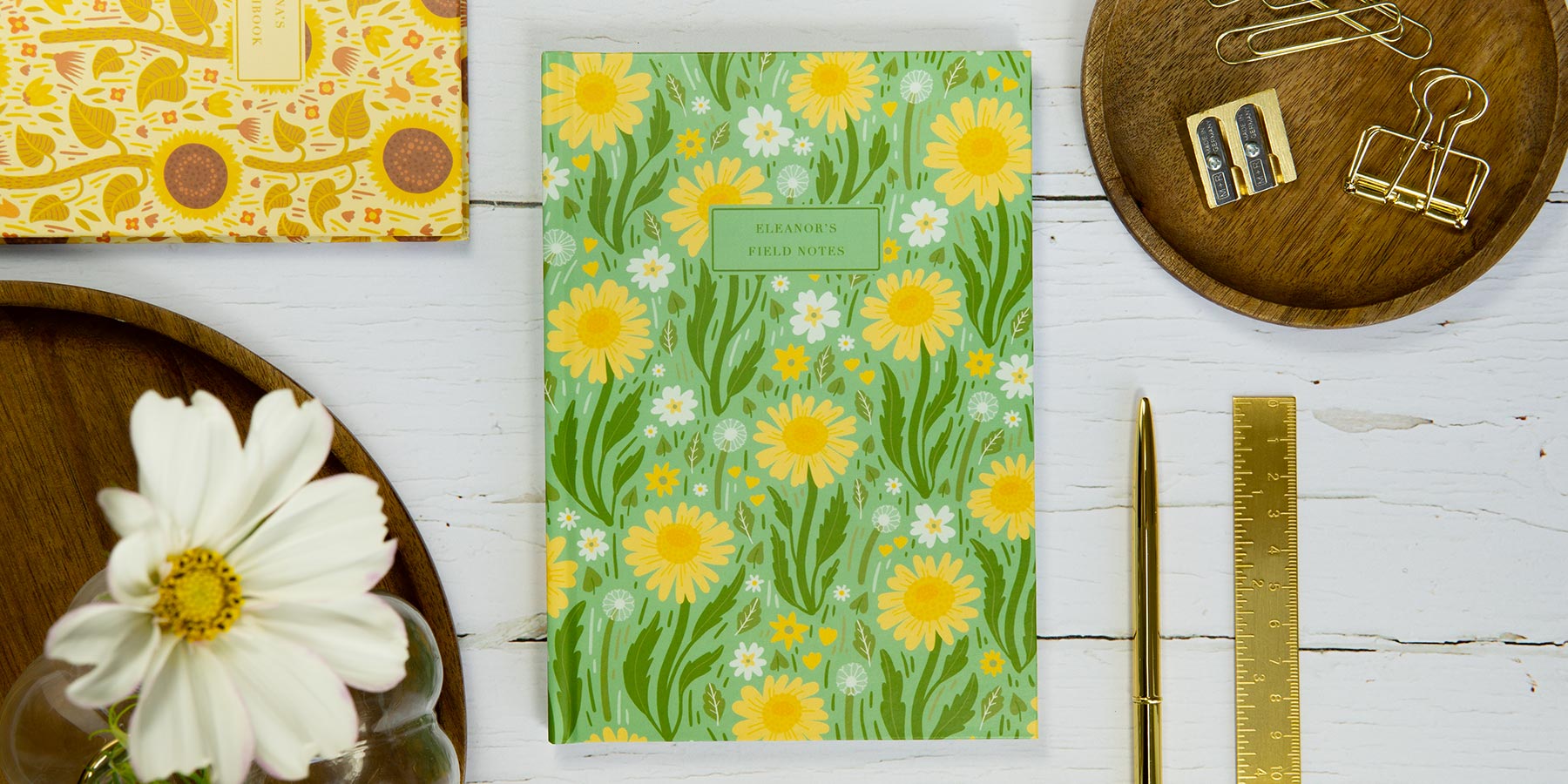 floral custom journals