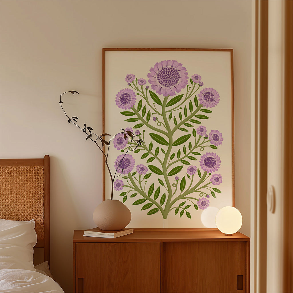 Small Scabious Art Print