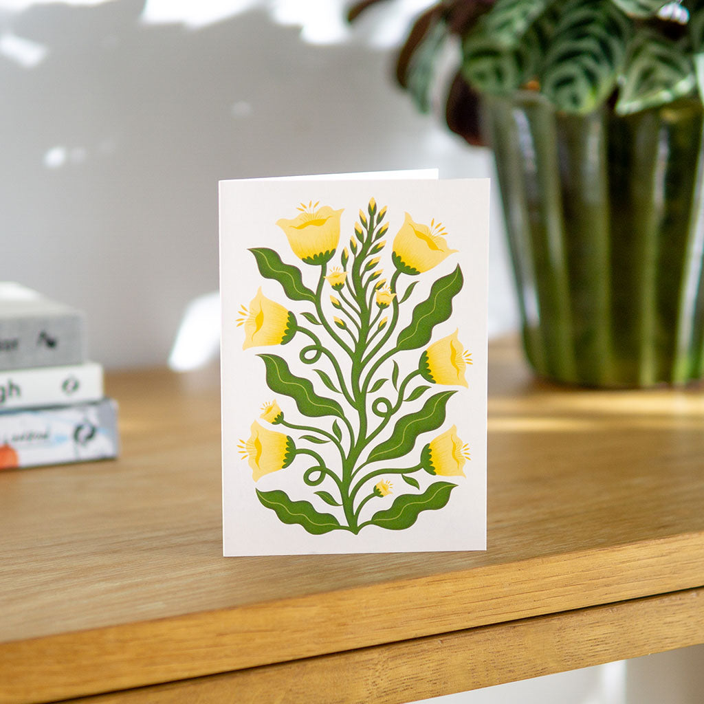 Evening Primrose Greetings Card