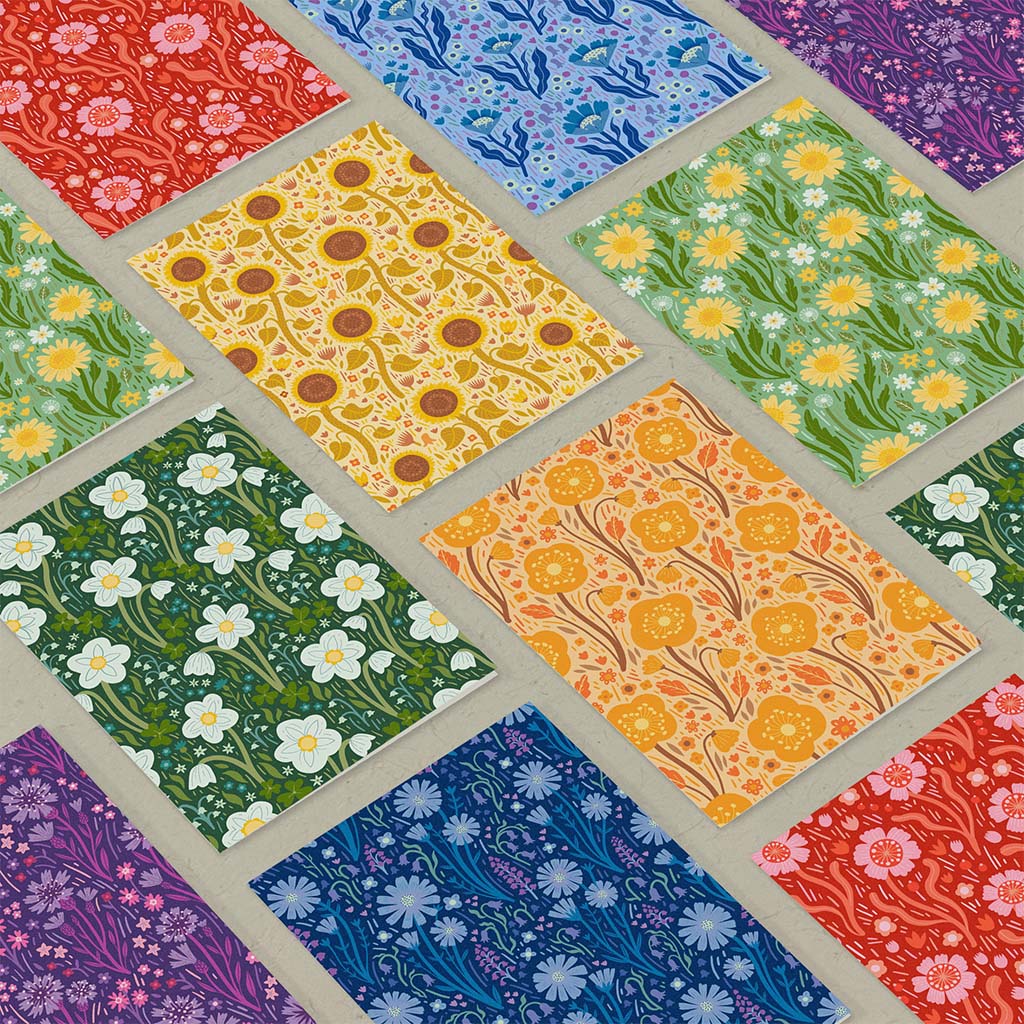 Wildflower Bloom Greetings Card Set