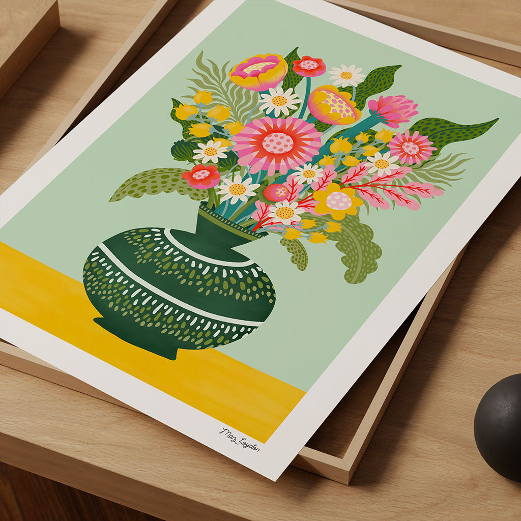 Flowers in a Vase 1 Art Print