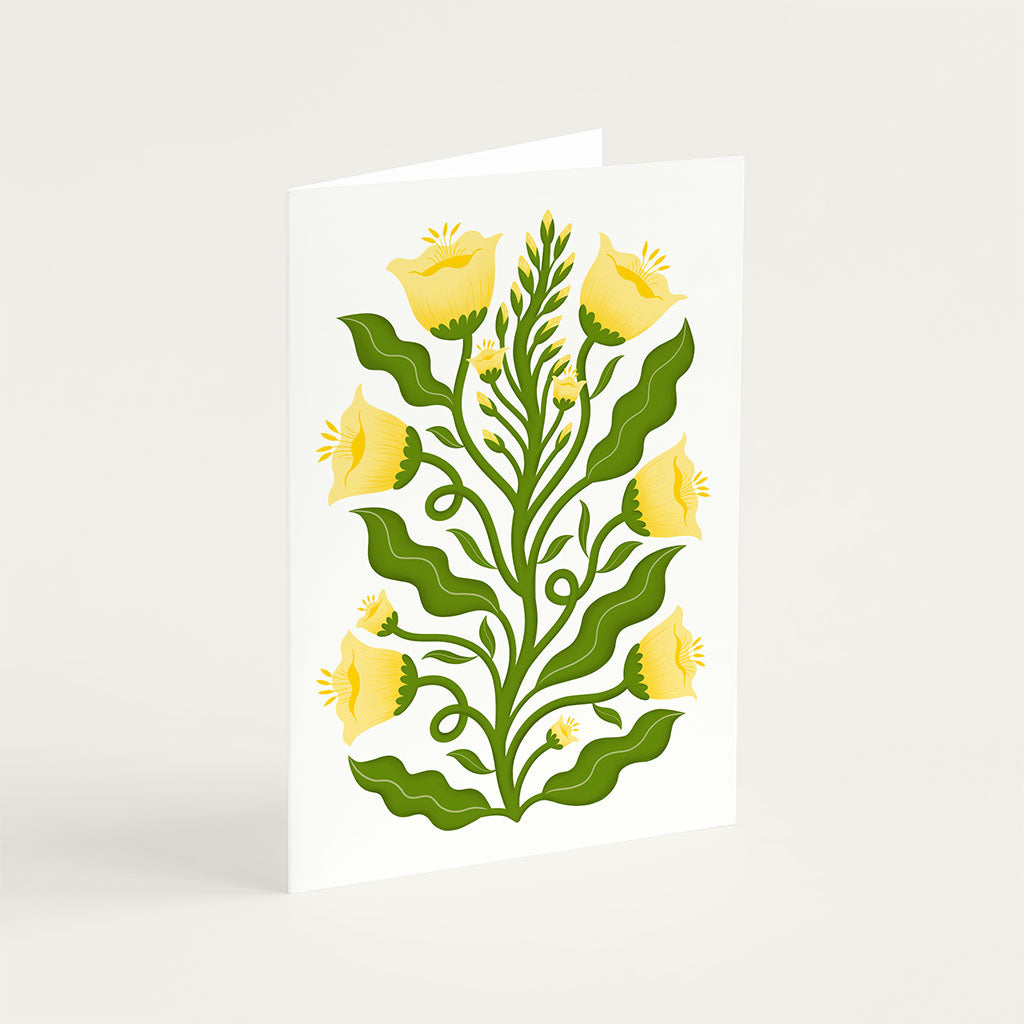 Evening Primrose Greetings Card