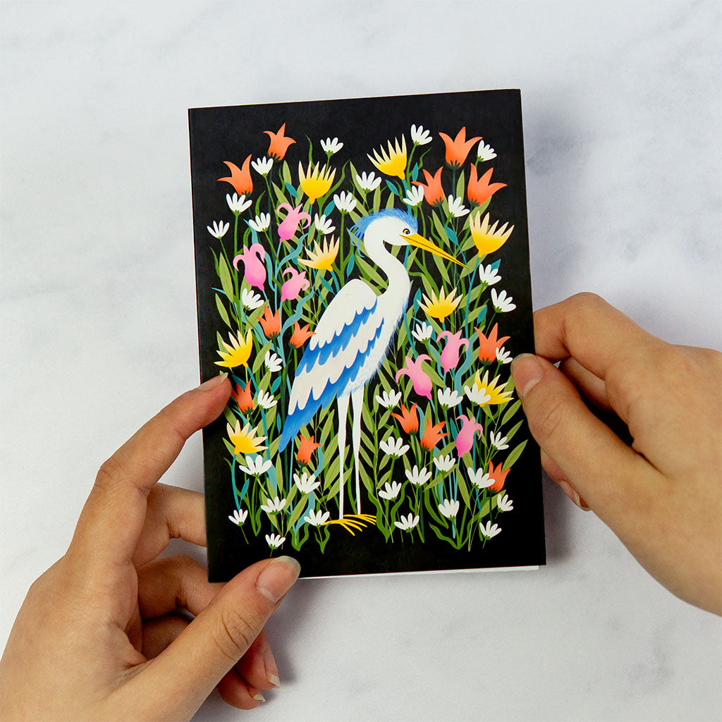 Heron Greetings Card