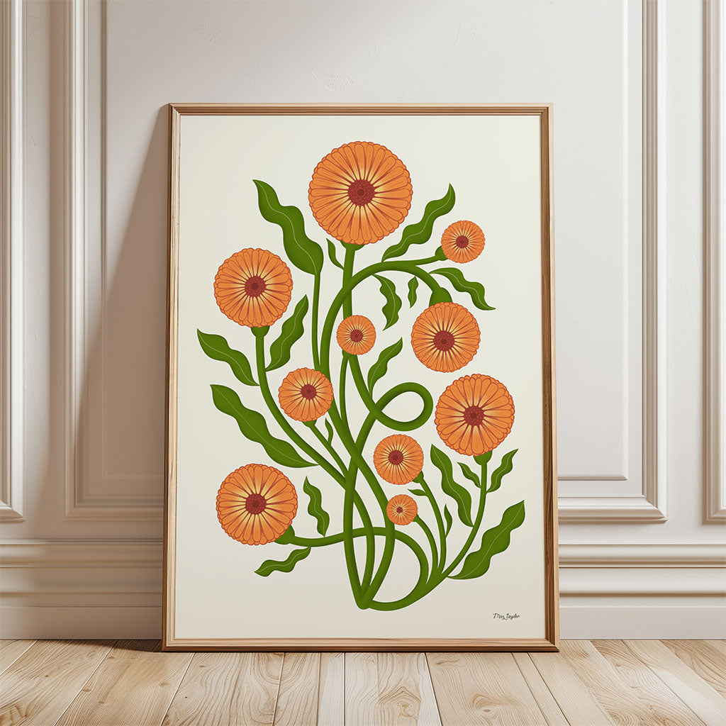 Pot Marigold Art Print