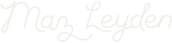 The image shows the handwritten name Max Leyden in a light, cursive font on a transparent background.