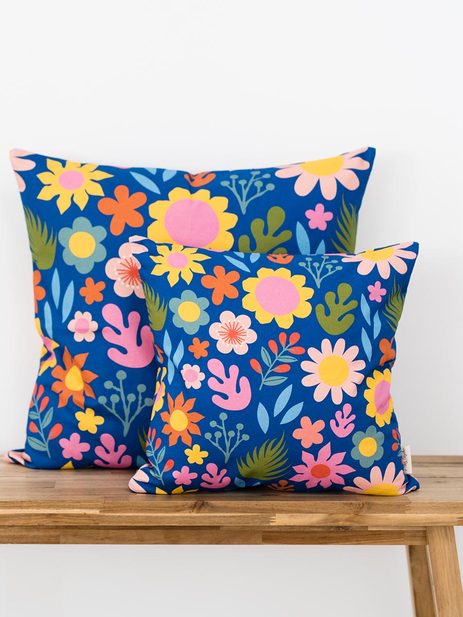 organic cotton cushions with vintage style