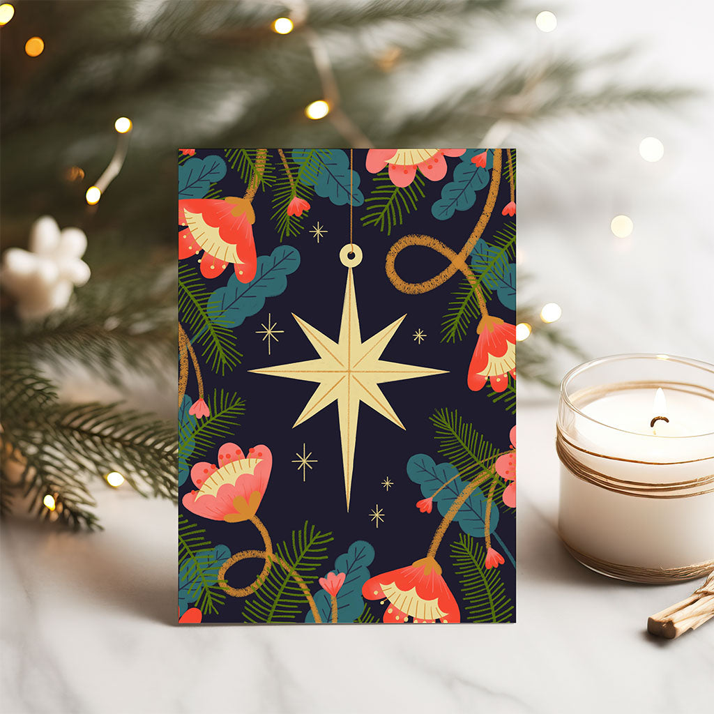 Star Christmas Card