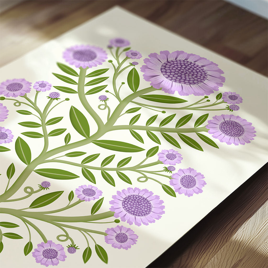 Small Scabious Art Print