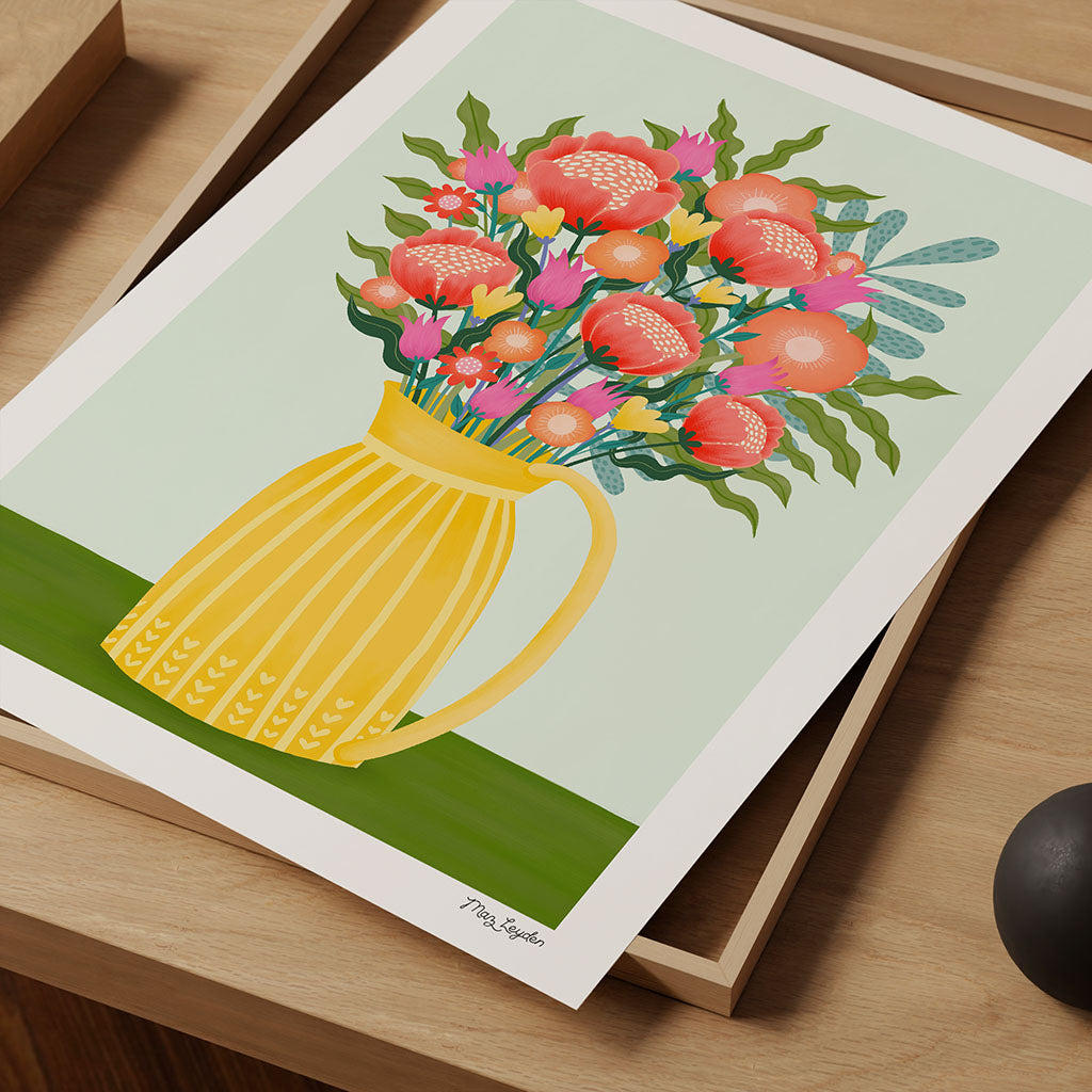 Flowers in a Vase 3 Art Print