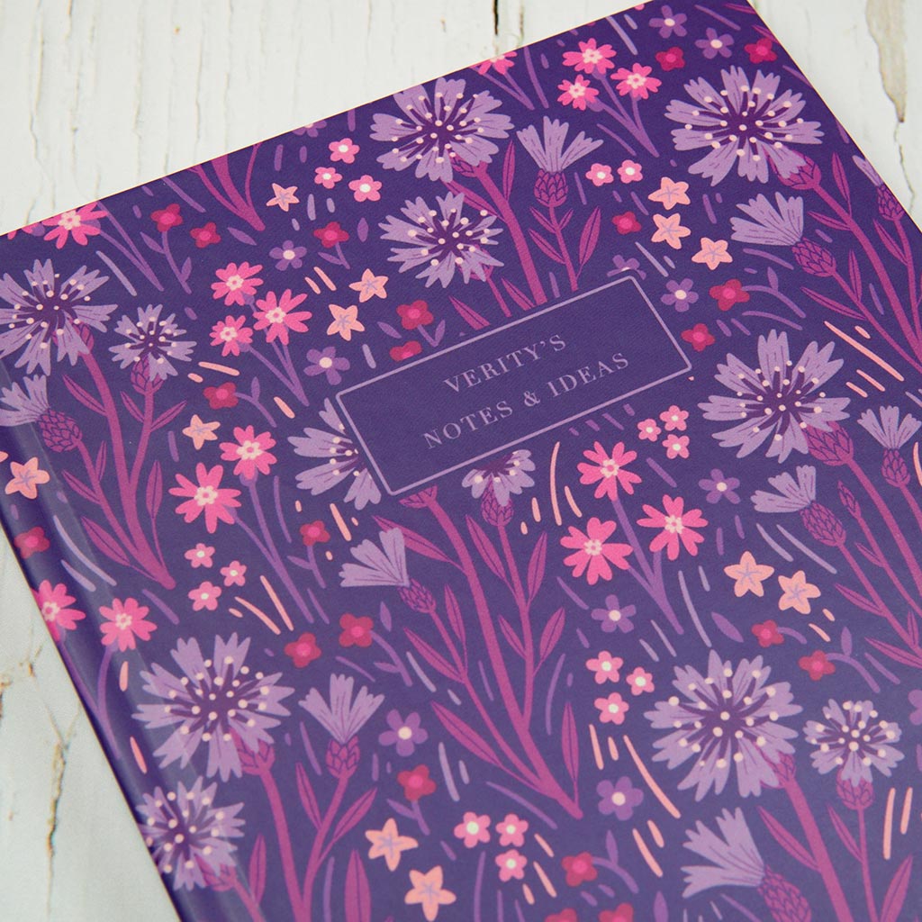 customised floral journal